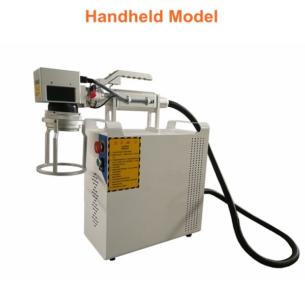 

20w 30w raycus 50w handheld fiber laser marking machine metal marking laser engraving machine marke big space metal materials