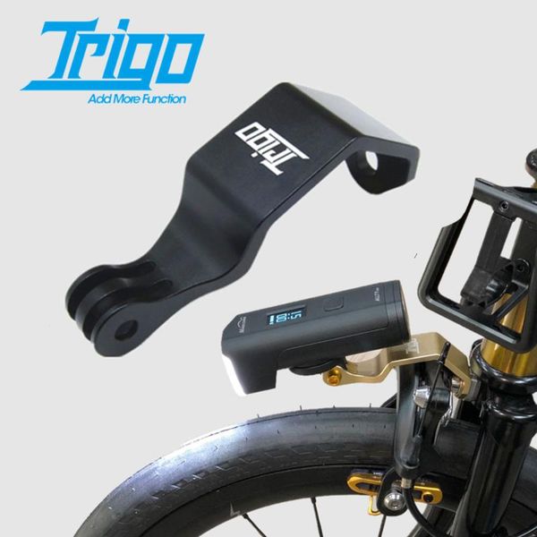 

bicycle headlight mount front fork sport camera special holder for brompton folding bike road fit cateye bike accessories