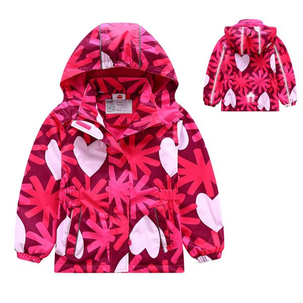 

waterproof girl jacket 2019 spring autumn girls polar fleece coats children jackets double-deck kid sport jackets, Blue;gray
