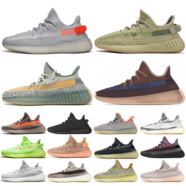 

36-48 kanye west женщины мужчины кроссовки tail light сера исрафил азриэл абези eliada полупрозрачный шлак земли yecher тренеры кроссовки