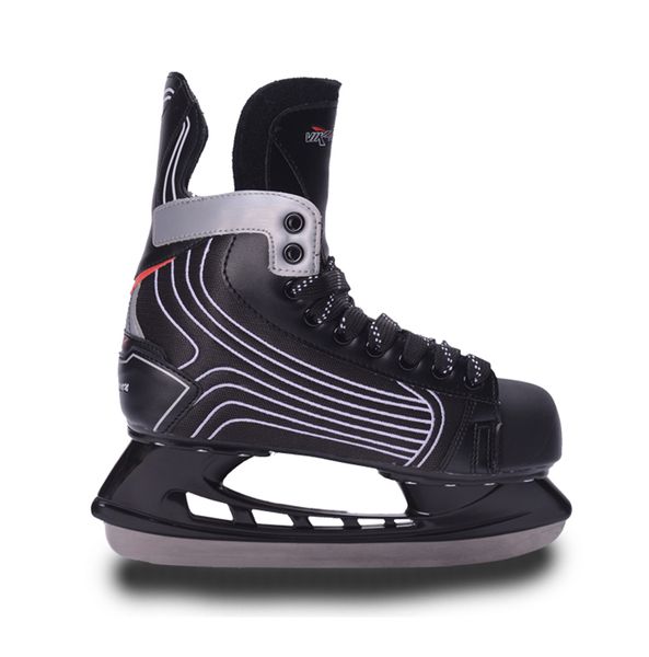 

winter teenagers pu leather professional thermal warm thicken ice skates shoes with ice blade comfortable beginner