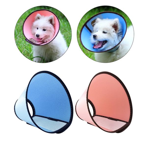 

pet dog protective collar neck cone protection cone adjustable lightweight pet neck collar for cats small dogs health new