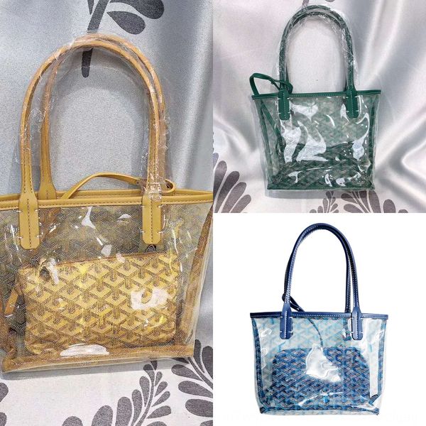 

emo transparent mother and child graffiti dog shopping tooth bag dadongmen women 2020 large capacity shopping bag single shoulder