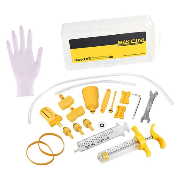 

1 set hydraulic brake bleed tool kit with funnel syringe adapters