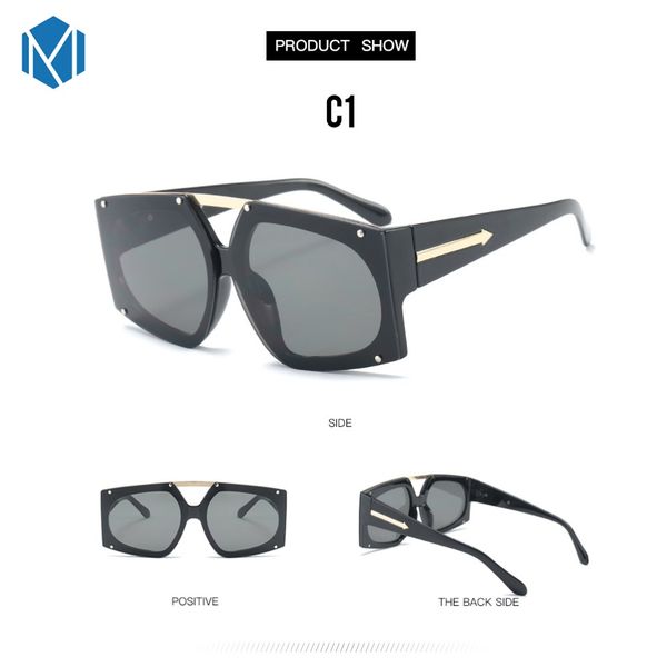 

mism retro square sunglasses men goggles big transparent gafas classic eyeglasses women vintage de sol glassess, White;black