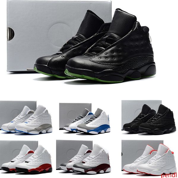 

2019 new j13 xiii mid high infra-bred 13 13s outdoor children basketball shoes boy girl young kid sport running sneaker size 28-35