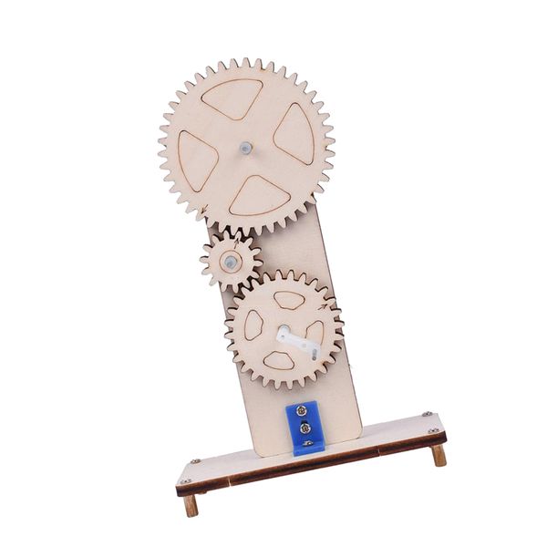 

diy run game wooden gear drive model building kits students science experiments toys