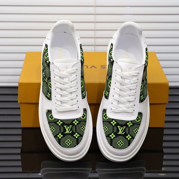 

2020 four seasons casual men's shoes fashion luxury casual sports running shoes basketball edition fashion lace up men's shoes, Black