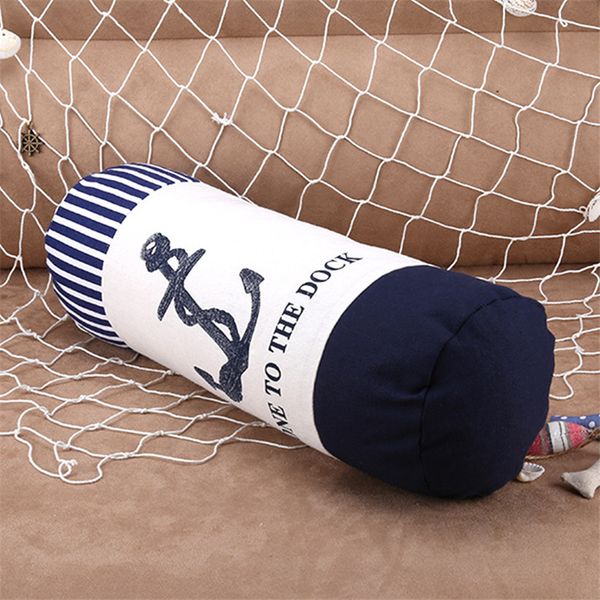 

anchor marine culture throw pillowcase sailor's memory cotton linen 3d cushion with inner for sofa bedroom home decorative