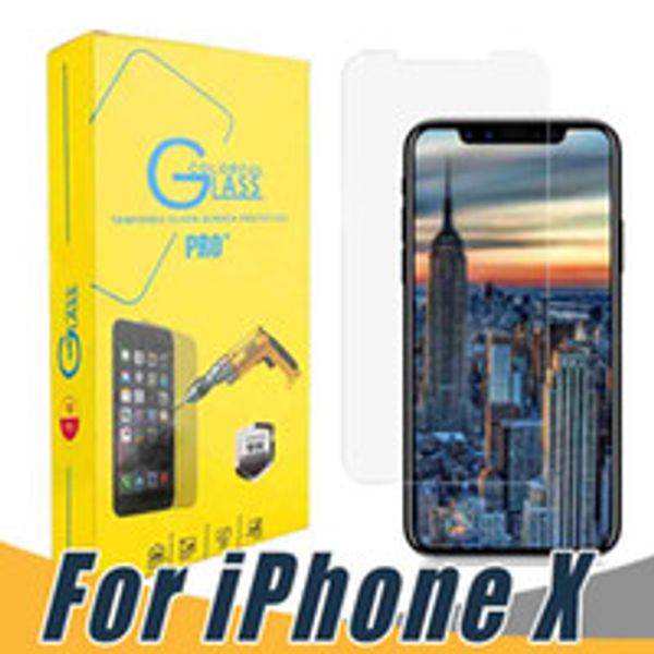 

for iphone x 8 7 6 plus 5 tempered glass screen protector 9h 2.5d hd anti-explosion film with retail package
