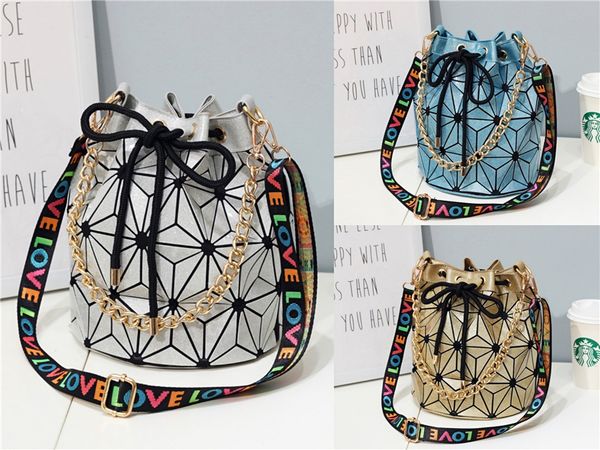 

designer chain geometric bags for women pu leather black casual crossbody bags shoulder bag evening clutch bag lady shoulder bag#784