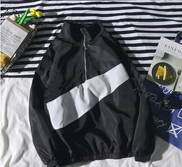 

Men 039 jacket m downtown trend new fa hion ca ual zipper loo e clothe