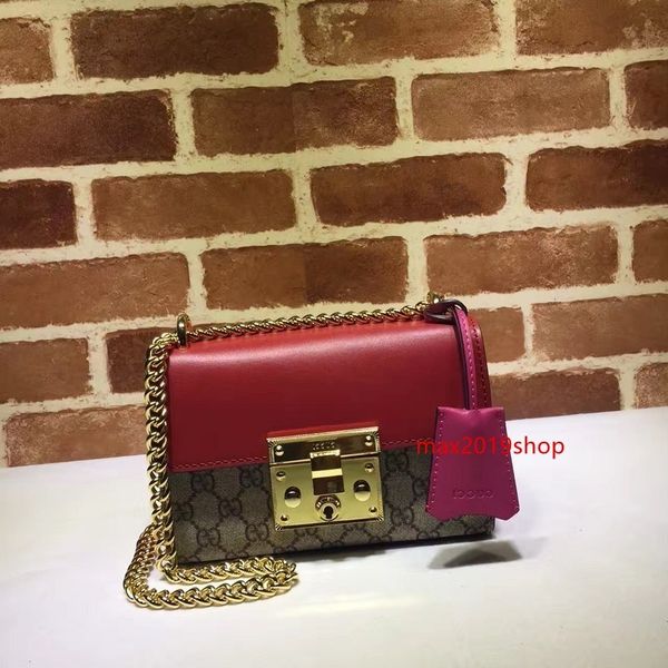 

2020 celebrity design letter buckle embossing shoulder chain bag women canvas leather 409487 crossbody messenger bag