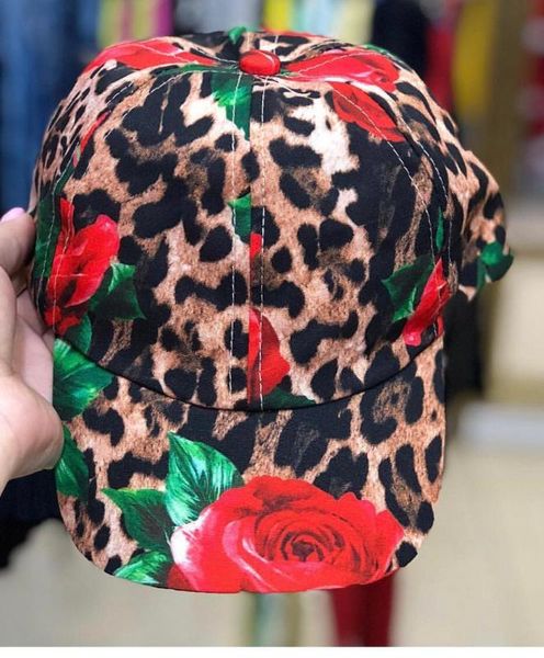 

2020 new rose leopard print hat headwear for baby girl kids floral headbands&cap flower pattern, Slivery;white