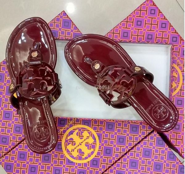 

New andal genuine leather brand new hoe women thong andal ummer women beach andal famou tory flip fllop with box