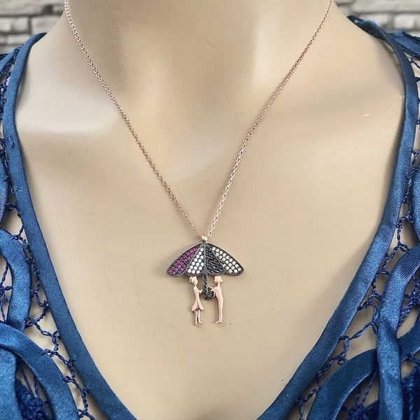 

chains 925 silver rain of love necklace