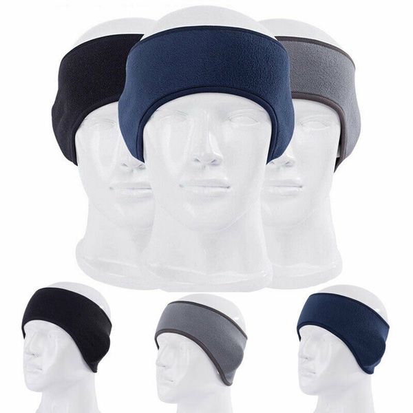 

cold-proof winter ear warmer headband fleece ear muffs ski headwear, Blue;gray