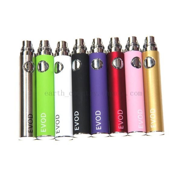 

EVOD Battery 650mah 900mah 1100mah EVOD Electronic Cigarette 510 Thread for CE4 MT3 Protank Free DHL Shipment