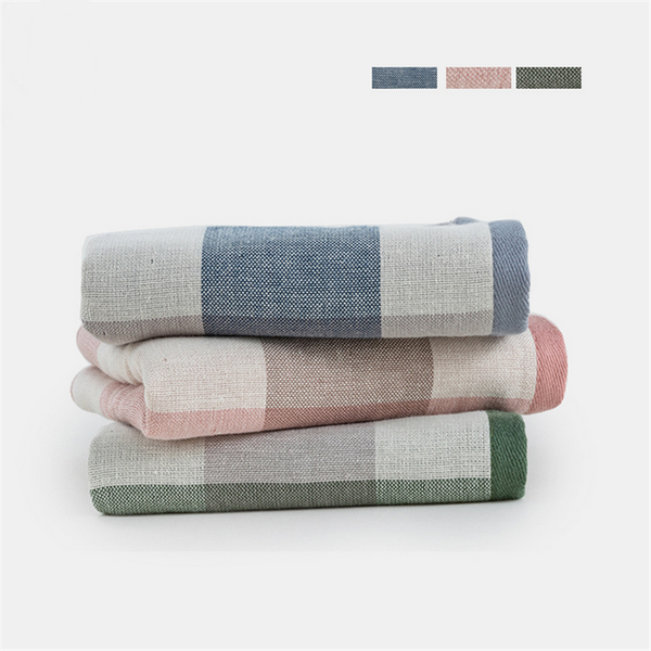 

spring and summer towel bath towel large grid style cotton children