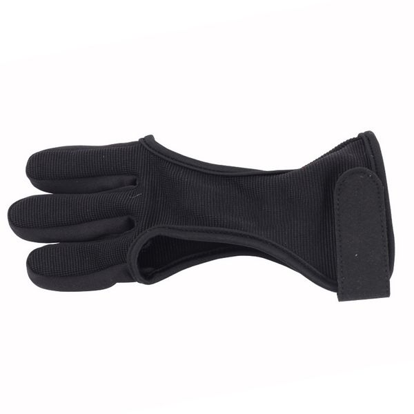 

archery gloves hunting adjustable accessories guard recurve 3 fingers artificial cowhide bow hand protective wear resistant