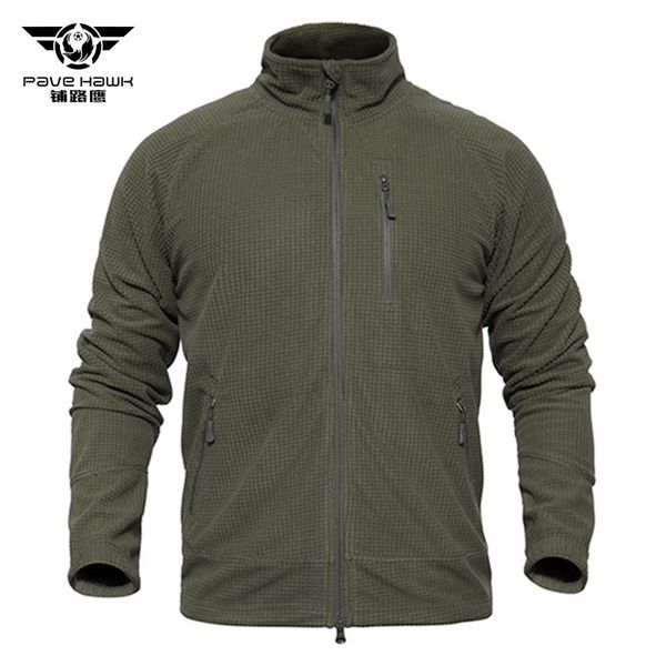 

outdoor camping hiking warm fleece clothes men tactical combat sweater sports training male windproof breathable jacket, Blue;black