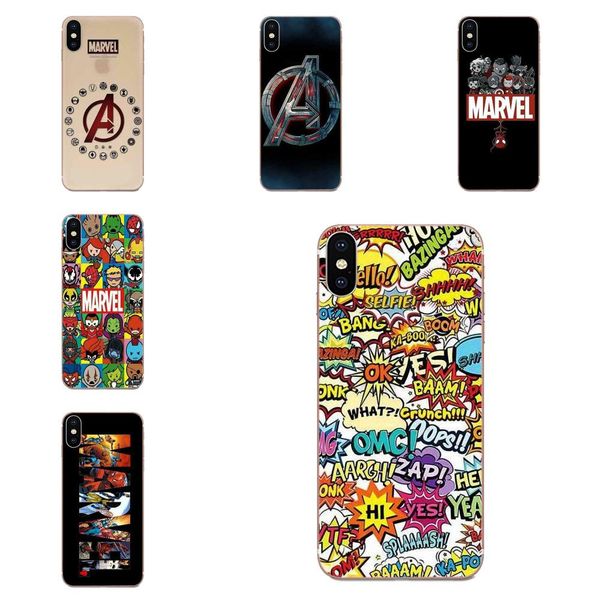 

custom for samsung galaxy note 5 8 9 s3 s4 s5 s6 s7 s8 s9 s10 5g mini edge plus lite soft cute skin luxury marvel comics logo