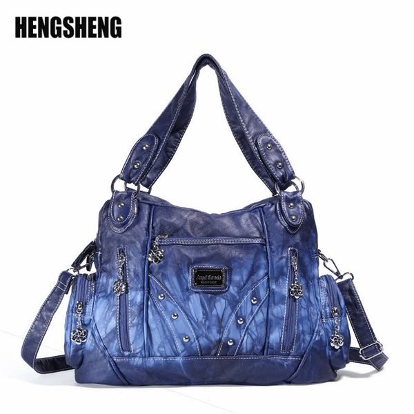 

women's bag european and american fashion tie dyed ladies shoulder bag soft leather handbag pu messenger zf10224
