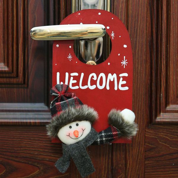 

cartoon christmas door hanger sign doorknob hanger decoration xmas supplies