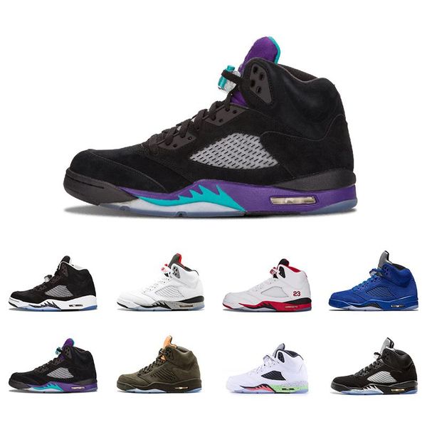 

2018 мужских обувь баскетбол 5 5s v олимпийского металлического золото белого цемент люди og black metallic красного синего размера suede сп