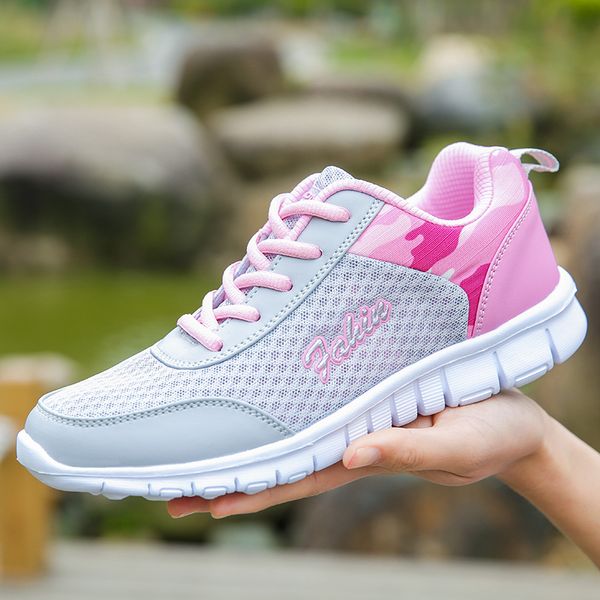 

2020 women walking shoes weave air cushion spring breathable female trainers shoes women sneakers