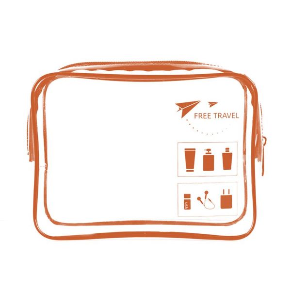 

portable transparent travel cosmetic bag makeup case pouch toiletry zip wash toiletry organizer