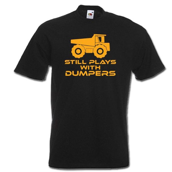 

все еще играет с самосвалами забавный водитель самосвала jcb 2019 новая мода мужчины брендовая одежда высокое качество мужской хлопок 3d фут, White;black