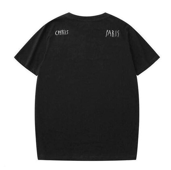 

black white summer t shirt for men paris logo 2020 france designer t-shirt brand street short sleeve men shirts s-xxl, White;black