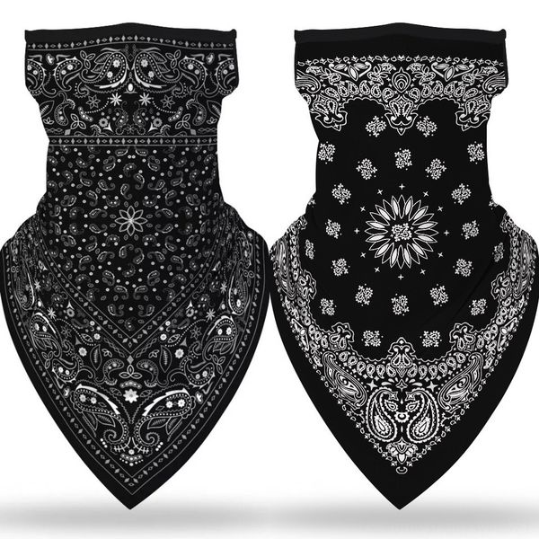 

cn28r fishing scarf mask blocking bandana headwearcycling hiking outdoor head scarf shield face baff headband, Black