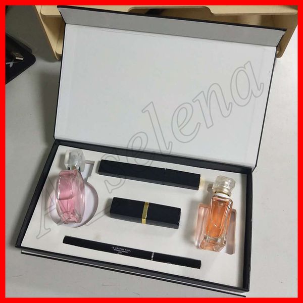 

2018 famou brand makeup et perfume lip tick eyeliner ma cara 5 in 1 with box lip co metic dhl hipping