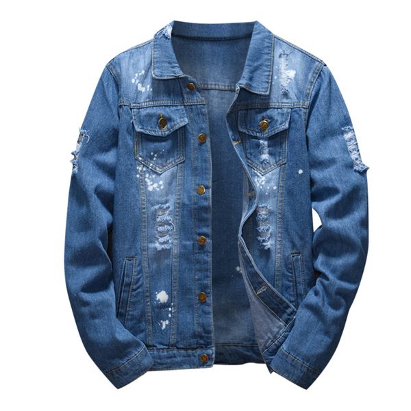 

feitong men's denim jacket autumn winter coat male long sleeve turn-down collar solid denim jackets outwear plus size xl-5xl, Black;brown