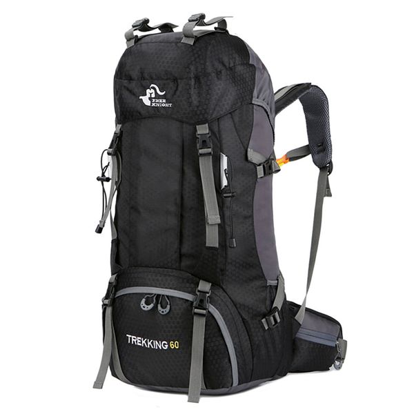 

new 50l & 60l outdoor backpack camping climbing bag waterproof mountaineering hiking backpacks molle sport bag climbing rucksack