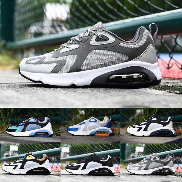 

2020 maxes 200 cement gray breathable running shoes women mens trainers fashion outdoor jogging casual sports designer sneakers size 36-45