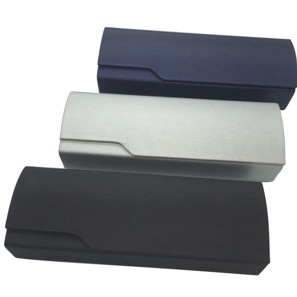 

3 color handmade magnet glasses box high-grade hard metal handmade glasses case