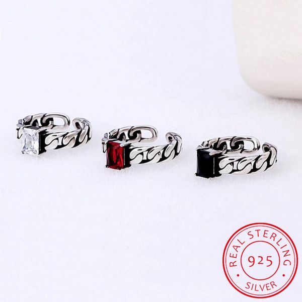 

vintage триколор 925 стерлингового серебра цирконом кольца открытие витые цепи модели black оже тайские серебряное кольцо для женщин s-r60, Golden;silver