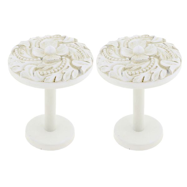 

1 pair decoration curtain holdbacks easy to install, sturdy and strong drapery tie backs, coat hooks wall mounted paint 100% handmade carved