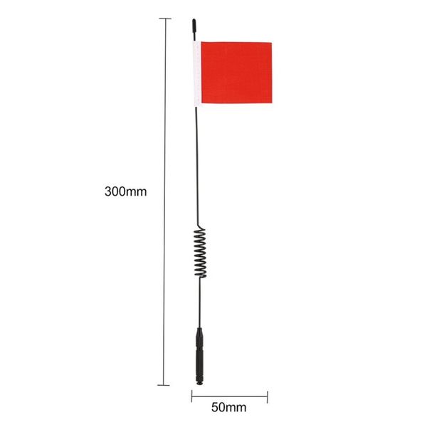 

1pcs model antenna l29cm simulation signal line with flag for trx4 rc climbing car decoration parts accessories