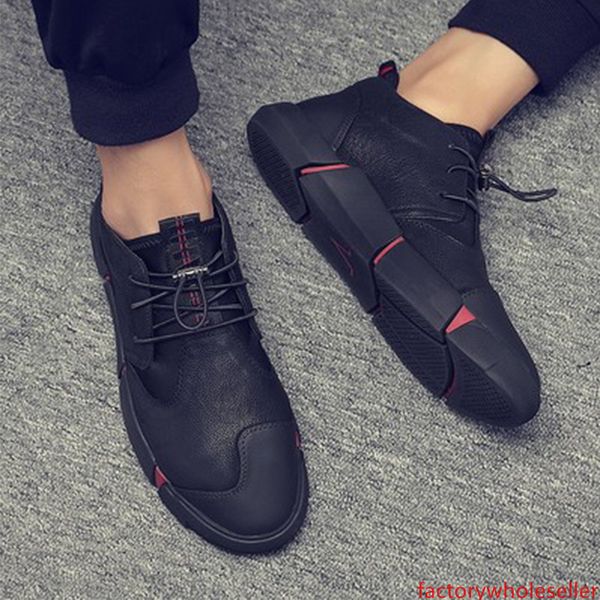 

men s korean version spring and summer breathable men s shoes trend casual shoes leather korean version men s shoes a hair substitute