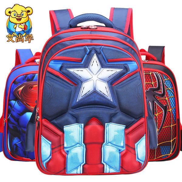 

Pupil a bag cartoon cartoon 3d u a captain children boy both houlder backpack
