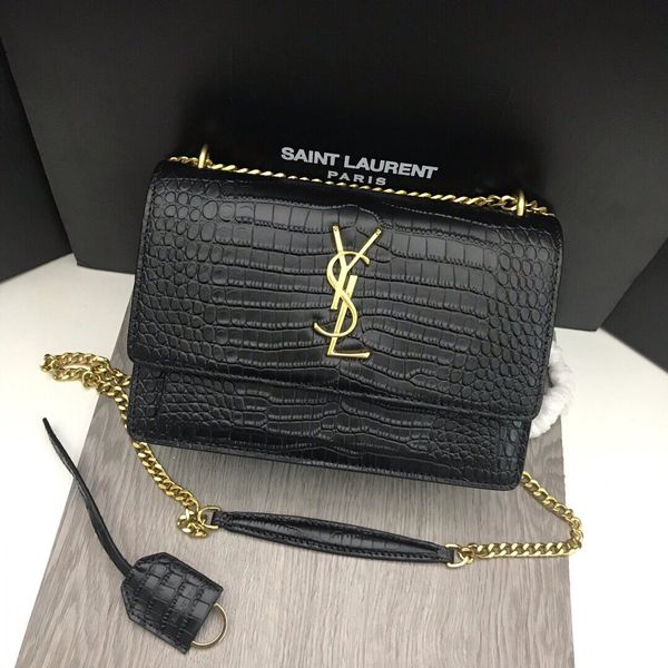 

slippery, soft and comfortable shoulder bag for women crocodile pattern totes crossbody flip bags for ladies 5 colors size:22-16-9cm