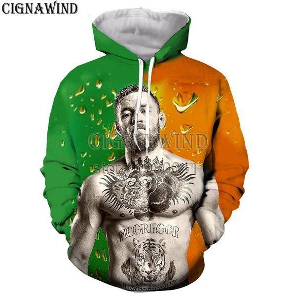 

нового harajuku популярного conor толстовок mcgregor серии мужчин женщины толстовки напечатаны 3d с капюшоном пуловер с капюшоном случайными, Black