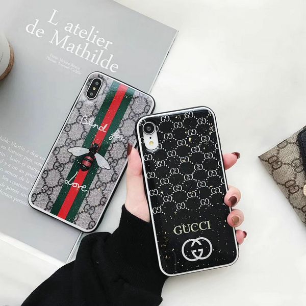 

Cute Bee Brand Design For iPhone X XR XS MAX Mobile Shell TPU Soft Case for iPhone 6 6plus 7 7plus 8 8plus Drop Mobile Phone Case