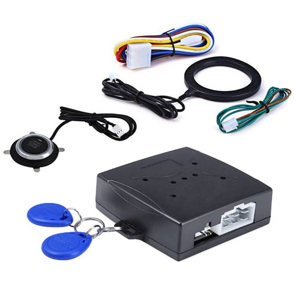 

aozbz auto anti-theft system car alarm car engine push start button rfid lock ignition starter simmobilizer