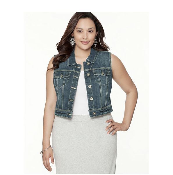 

plus size summer and autumn women fashion loose water wash single breasted denim vest female trendy vintage cotton outerwear, Black;white