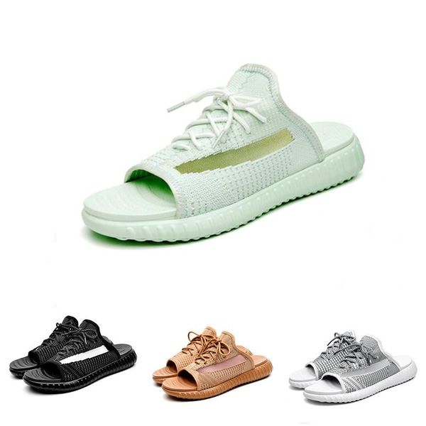 

wide flat slippery white sandals slide fashion black green clay with thick slipper designer slides sneakers
